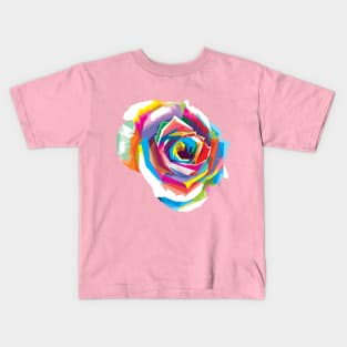 Colorful flower pop art Kids T-Shirt